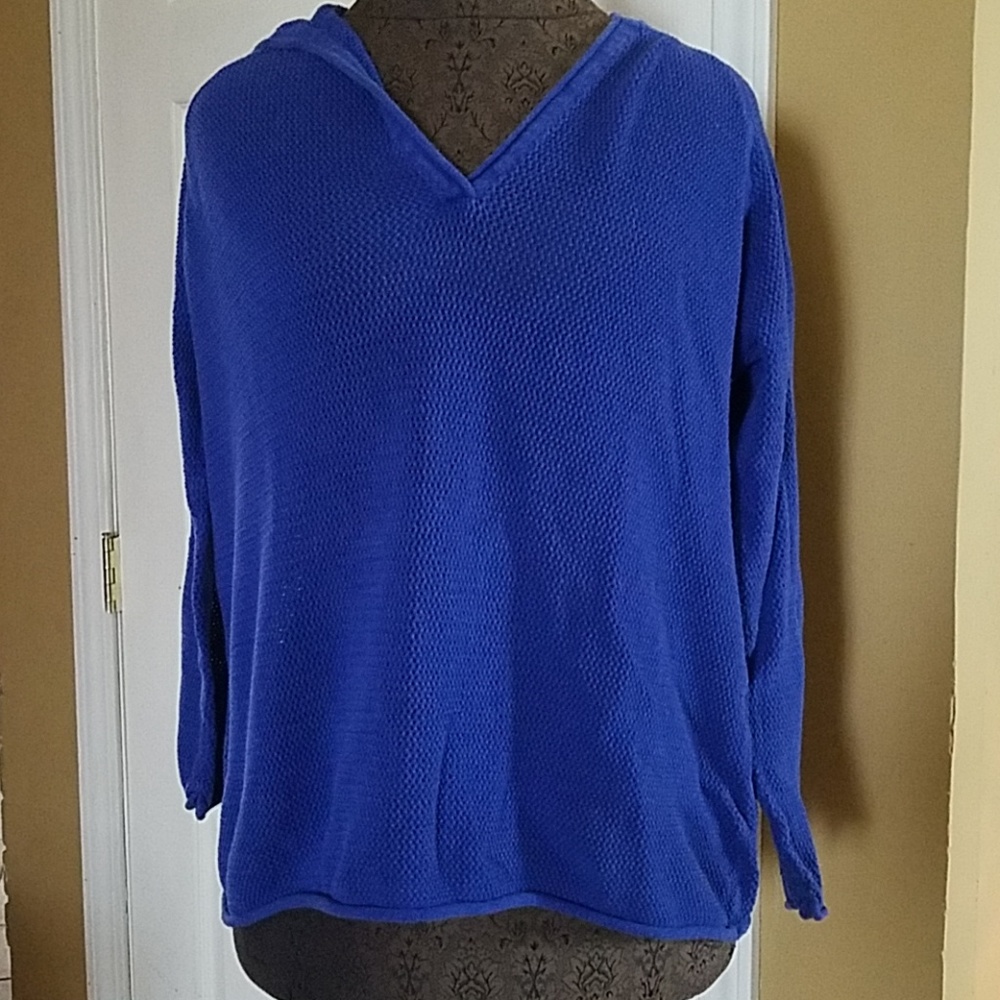 Blue hoodie cover up